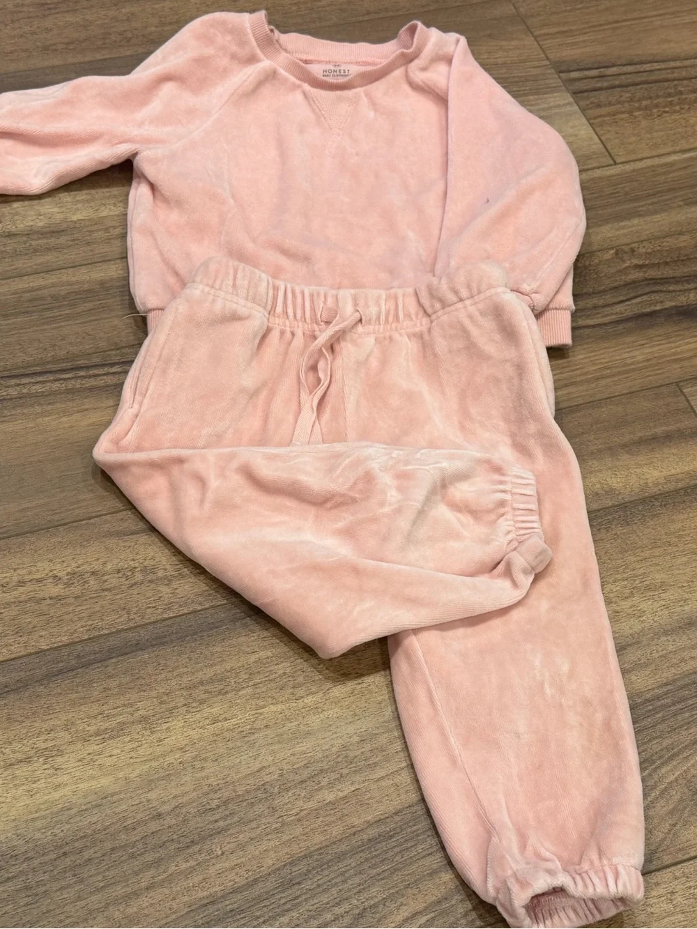 The Honest Company Tan and Teal Baby Matching Set